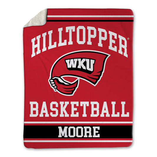 Western Kentucky - NCAA Men's Basketball : Teagan Moore - Blanket-0