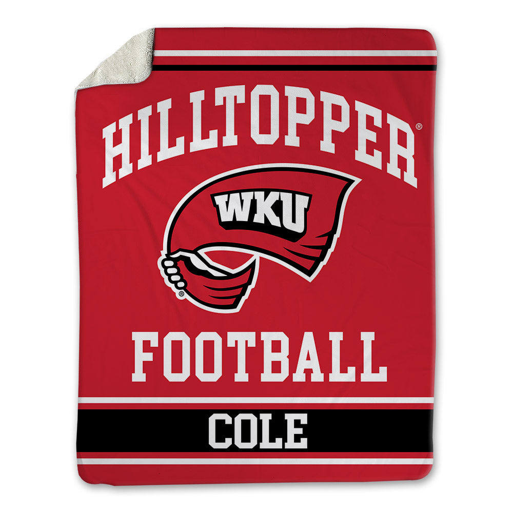 Western Kentucky - NCAA Football : Avarion Cole - Blanket-0