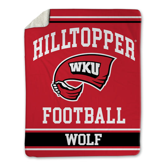 Western Kentucky - NCAA Football : Justin Wolf - Blanket-0