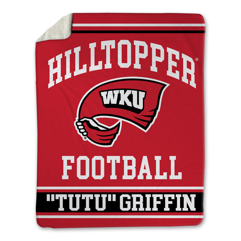 Western Kentucky - NCAA Football : Xavion "Tutu" Griffin - Blanket-0