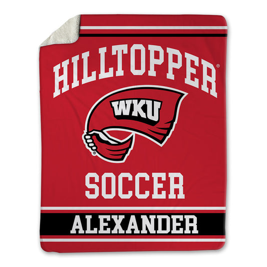 Western Kentucky - NCAA Women's Soccer : Lauren Alexander - Blanket-0