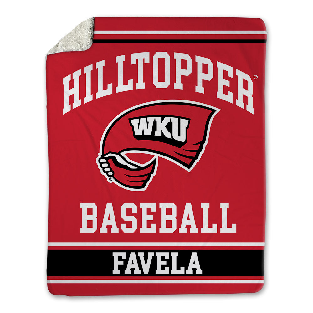Western Kentucky - NCAA Baseball : Jude Favela - Blanket-0
