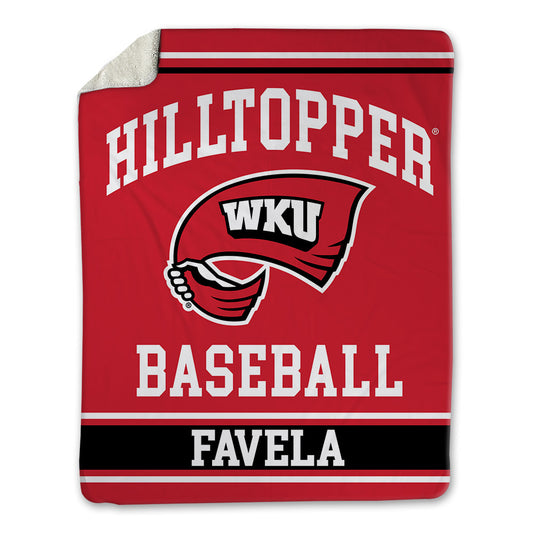 Western Kentucky - NCAA Baseball : Jude Favela - Blanket-0