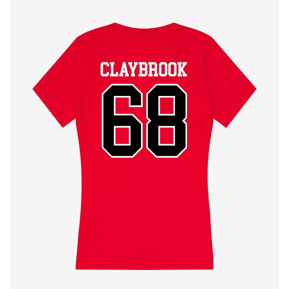 Western Kentucky - NCAA Football : Gabe Claybrook - Classic Shersey Women's V-Neck T-Shirt-1