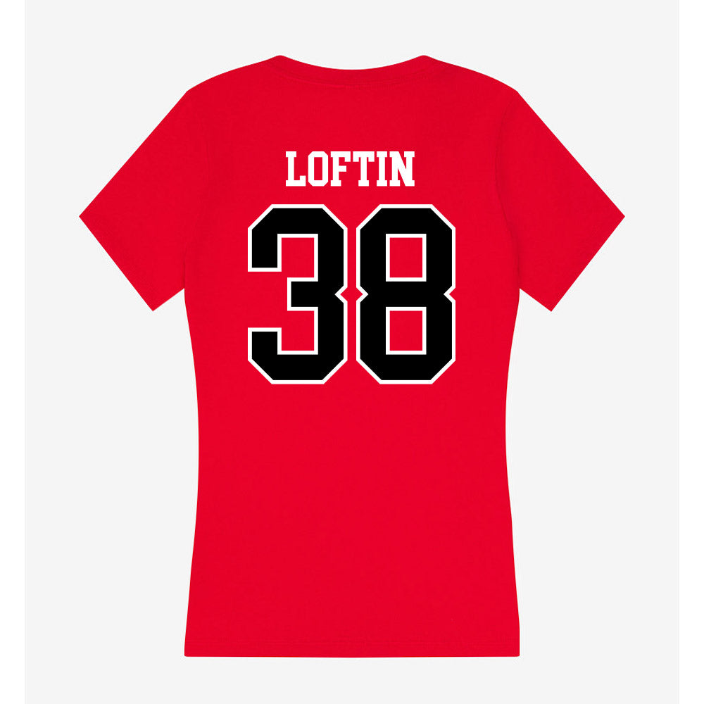 Western Kentucky - NCAA Football : Kennon Loftin - Classic Shersey Women's V-Neck T-Shirt-1