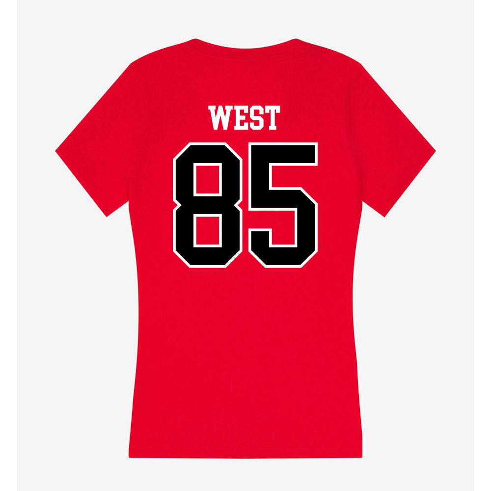 Western Kentucky - NCAA Football : Jackson West - Classic Shersey Women's V-Neck T-Shirt-1