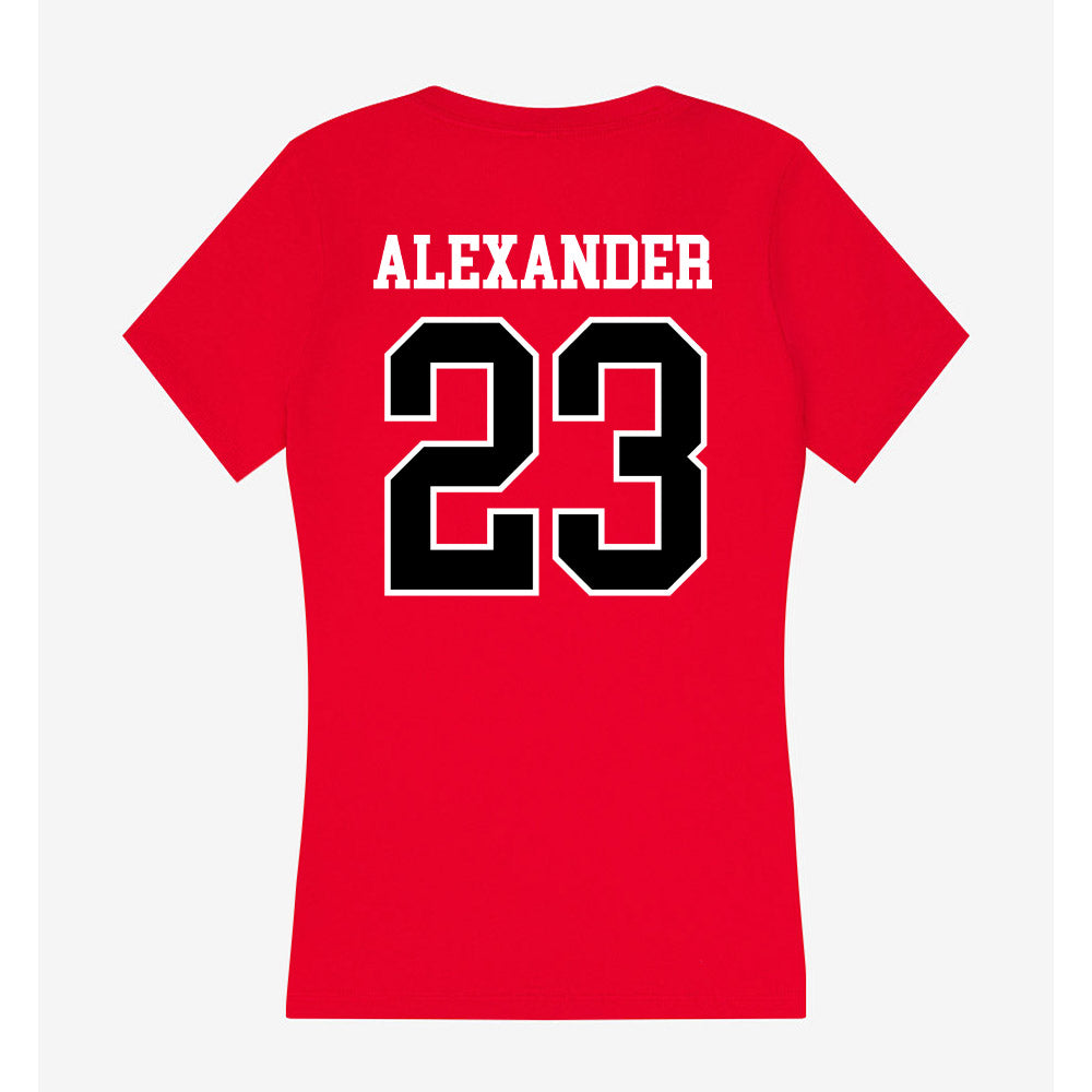 Western Kentucky - NCAA Women's Soccer : Lauren Alexander - Classic Shersey Women's V-Neck T-Shirt-1