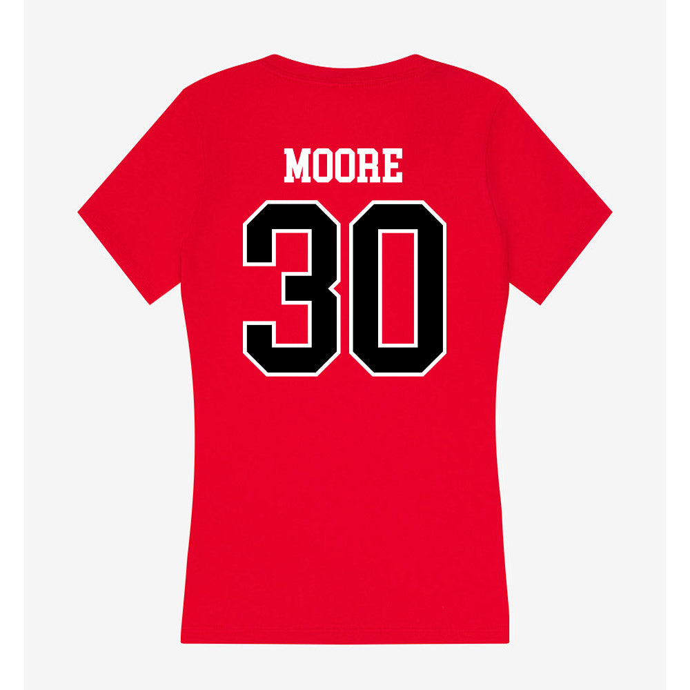 Western Kentucky - NCAA Men's Basketball : Teagan Moore - Classic Shersey Women's V-Neck T-Shirt-1