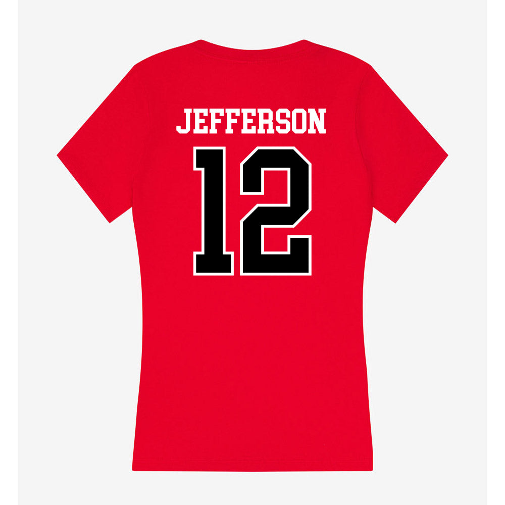 Western Kentucky - NCAA Football : Damari Jefferson - Classic Shersey Women's V-Neck T-Shirt-1