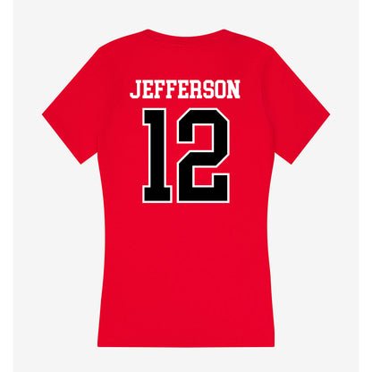 Western Kentucky - NCAA Football : Damari Jefferson - Classic Shersey Women's V-Neck T-Shirt-1