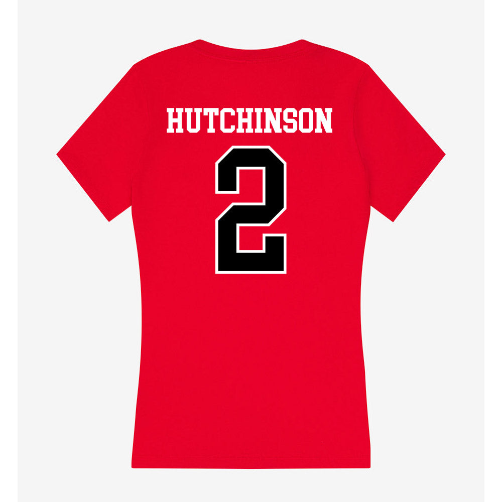 Western Kentucky - NCAA Football : K.D. Hutchinson - Classic Shersey Women's V-Neck T-Shirt-1