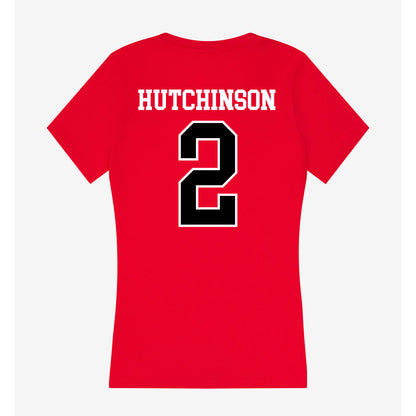 Western Kentucky - NCAA Football : K.D. Hutchinson - Classic Shersey Women's V-Neck T-Shirt-1