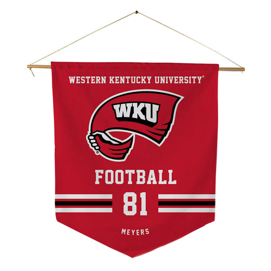 Western Kentucky - NCAA Football : Noah Meyers - Pennant - 18" x 21"-0