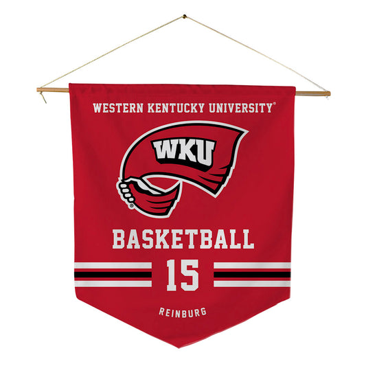 Western Kentucky - NCAA Men's Basketball : Trey Reinburg - Pennant - 18" x 21"-0