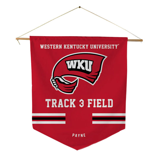 Western Kentucky - NCAA Women's Track & Field : Rachel Payne - Pennant - 18" x 21"-0