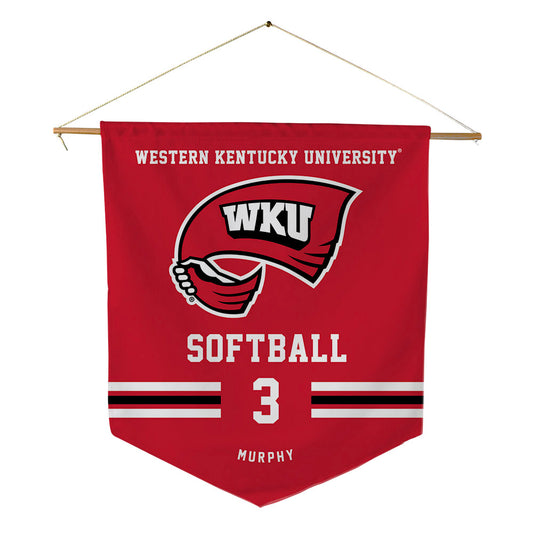 Western Kentucky - NCAA Softball : Katie Murphy - Pennant - 18" x 21"-0