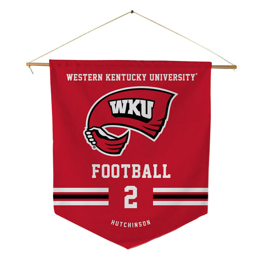 Western Kentucky - NCAA Football : K.D. Hutchinson - Pennant - 18" x 21"-0