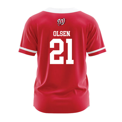Western Kentucky - NCAA Baseball : Gage Olsen - Red Jersey-1