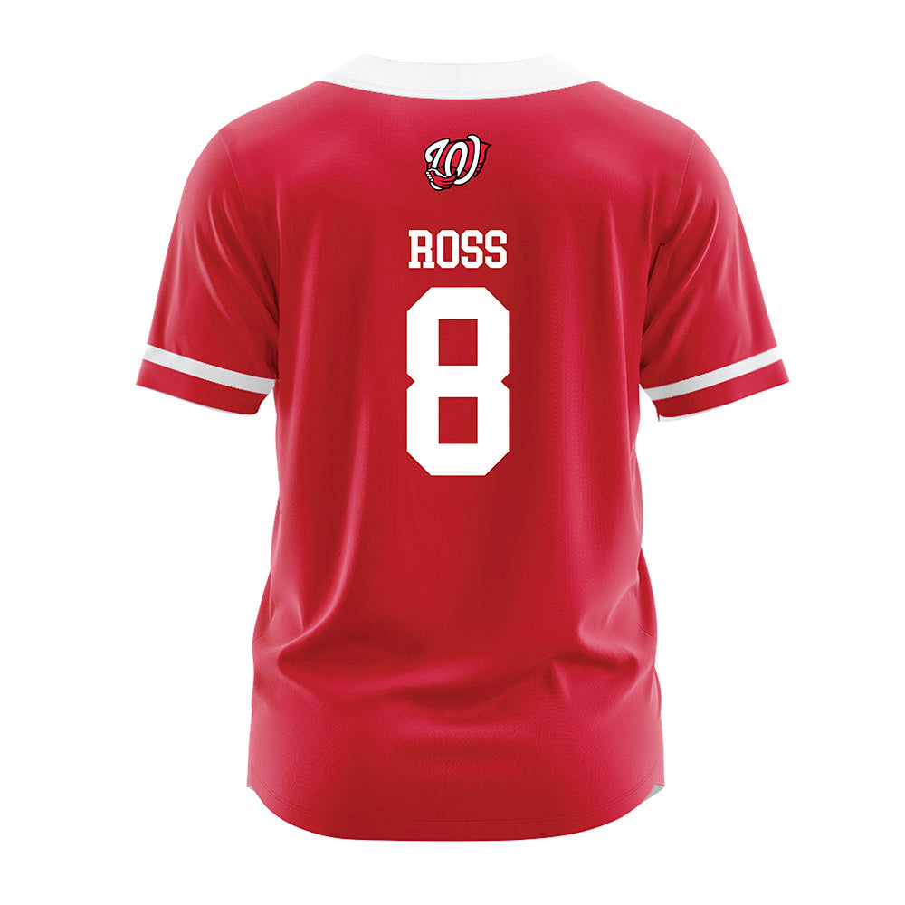 Western Kentucky - NCAA Baseball : Camden Ross - Red Jersey-1