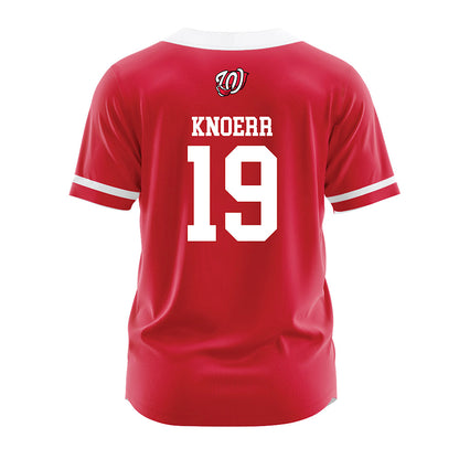 Western Kentucky - NCAA Baseball : Brock Knoerr - Red Jersey-1