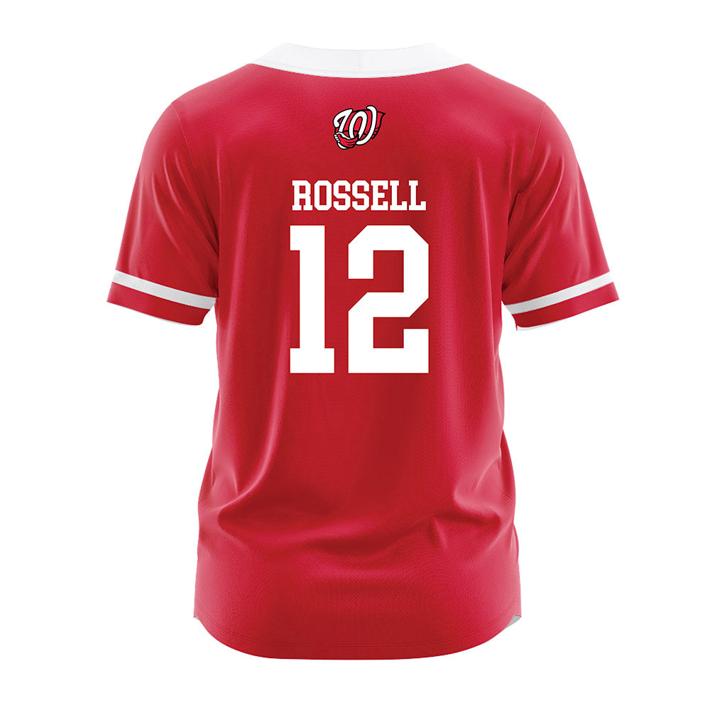Western Kentucky - NCAA Baseball : Elliott Rossell - Red Jersey-1