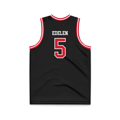 Western Kentucky - NCAA Men's Basketball : Jack Edelen - Black Basketball Jersey-1