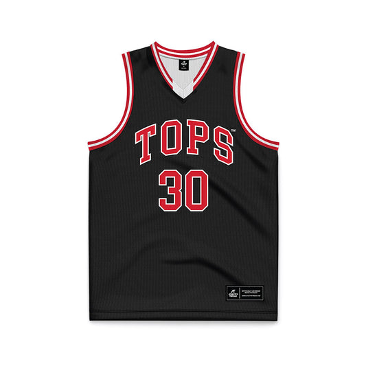 Western Kentucky - NCAA Men's Basketball : Teagan Moore - Black Basketball Jersey-0