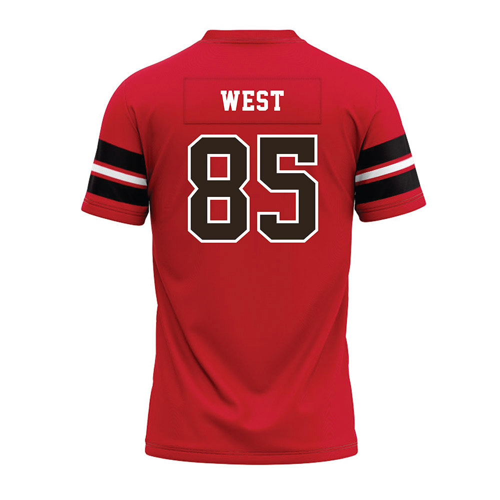 Western Kentucky - NCAA Football : Jackson West - Red Premium Football Jersey-1