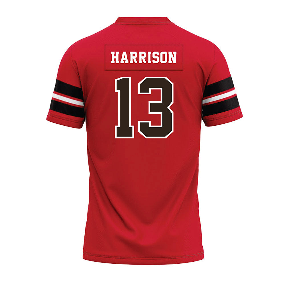 Western Kentucky - NCAA Football : Robby Harrison - Red Premium Football Jersey-1
