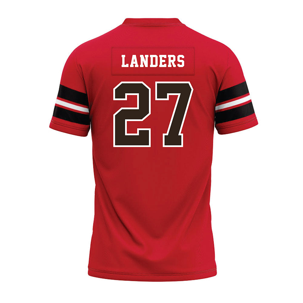 Western Kentucky - NCAA Football : Corey Landers - Red Premium Football Jersey-1
