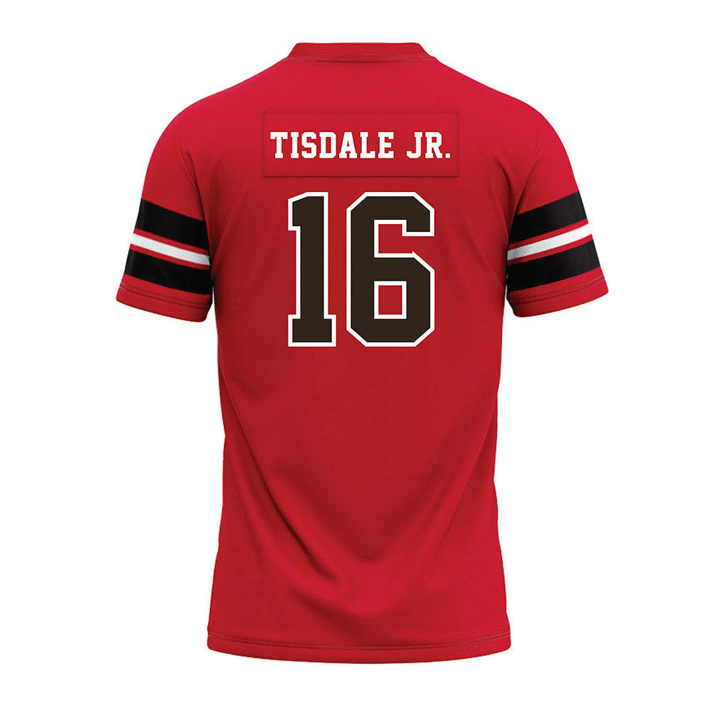 Western Kentucky - NCAA Football : Rodney Tisdale Jr. - Red Premium Football Jersey-1