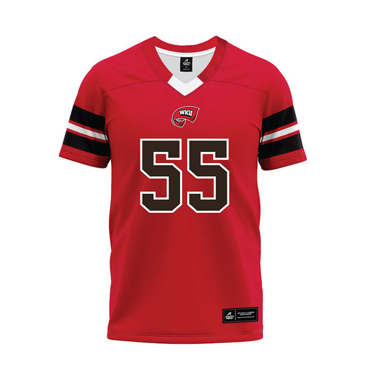 Western Kentucky - NCAA Football : Elijah Williams - Red Premium Football Jersey-0