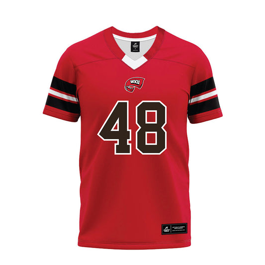 Western Kentucky - NCAA Football : Zsacari Minnis - Red Premium Football Jersey-0