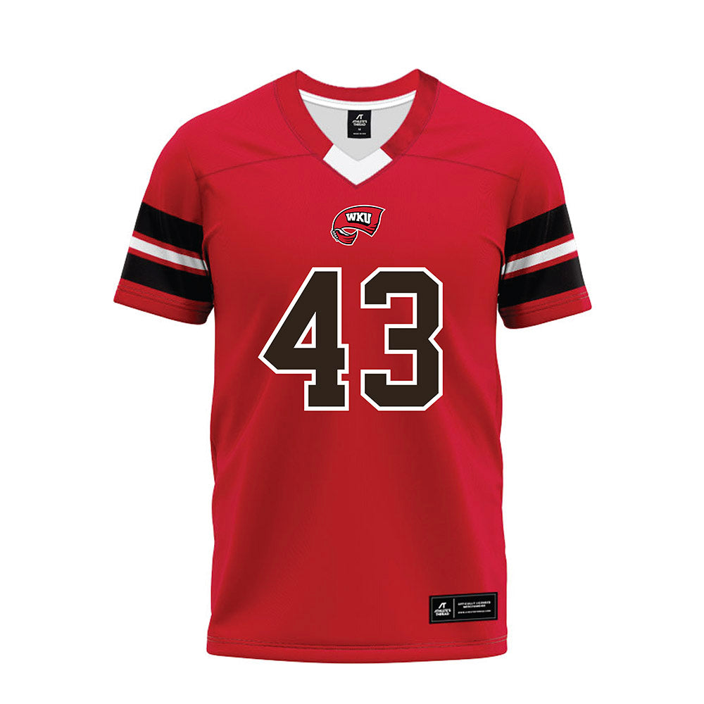 Western Kentucky - NCAA Football : Jackson Smith - Red Premium Football Jersey-0
