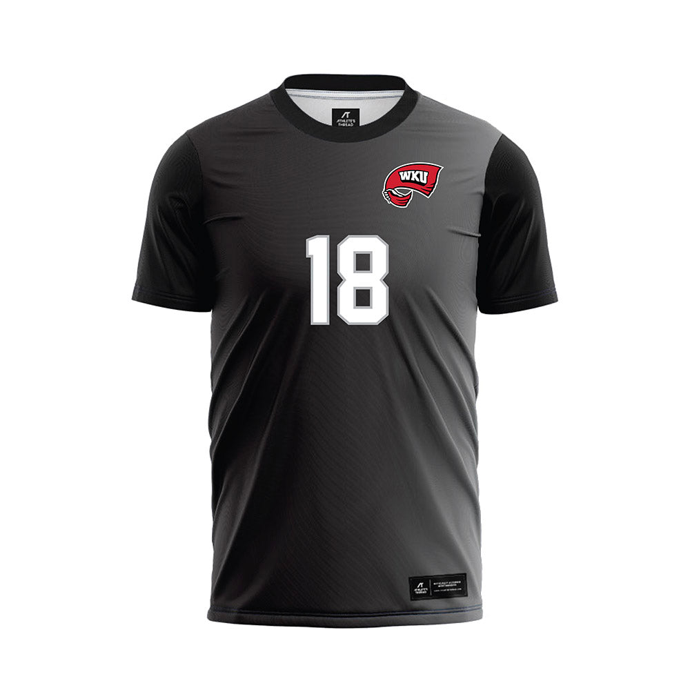 Western Kentucky - NCAA Women's Soccer : Mia Riddick - Black Soccer Jersey-0