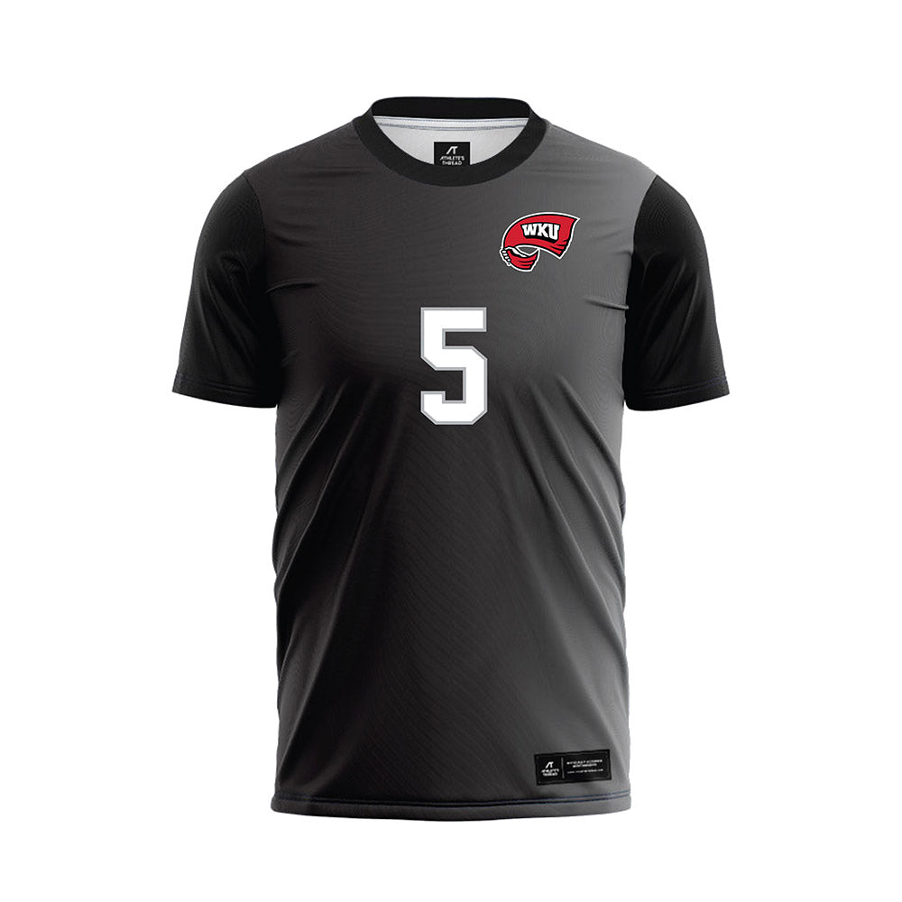 Western Kentucky - NCAA Women's Soccer : Ansley Rice - Black Soccer Jersey-0