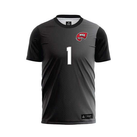 Western Kentucky - NCAA Women's Soccer : Maddie Davis - Black Soccer Jersey-0