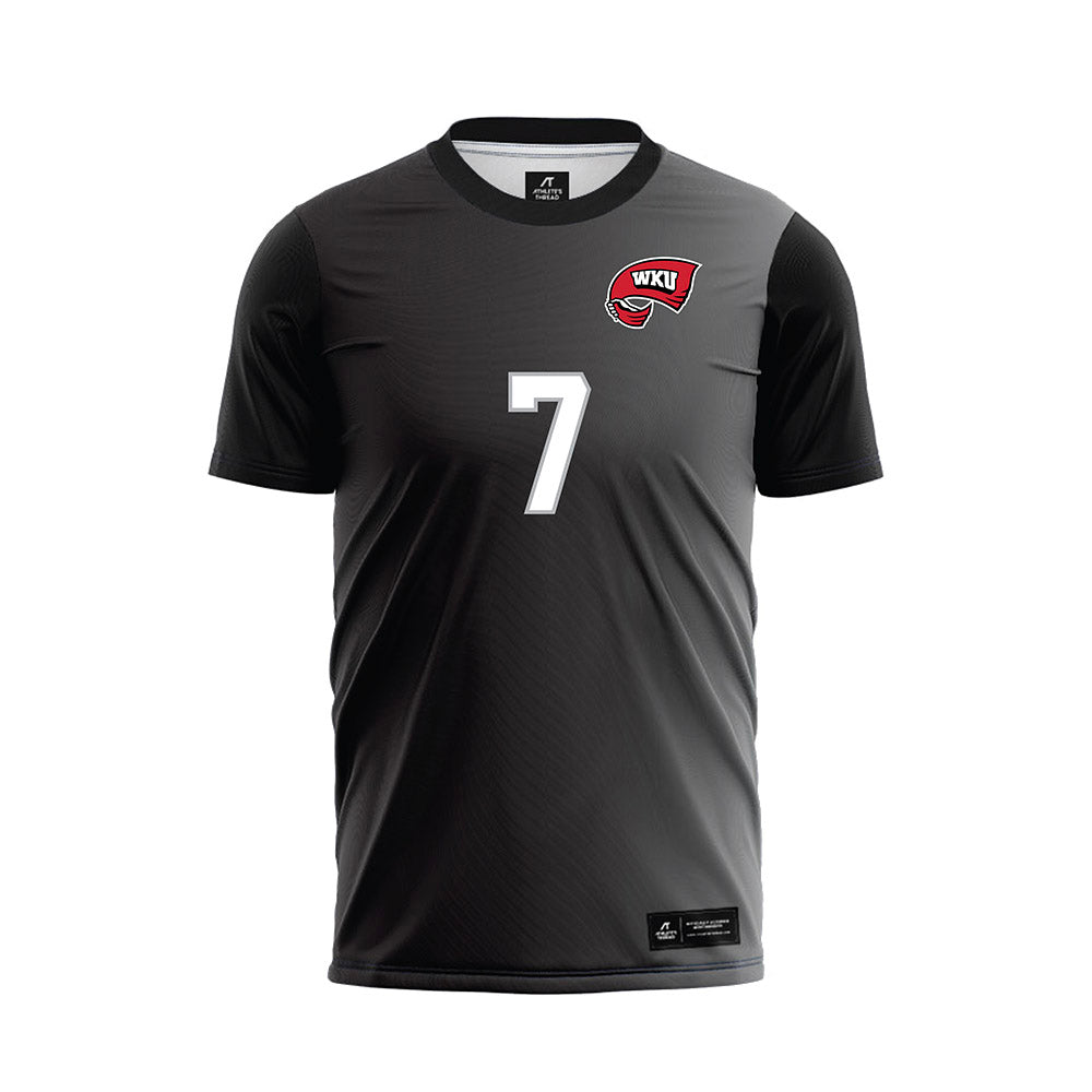 Western Kentucky - NCAA Women's Soccer : Jacey Phillips - Black Soccer Jersey-0