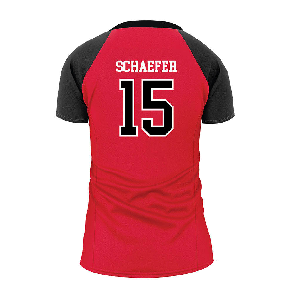 Western Kentucky - NCAA Women's Volleyball : Abby Schaefer - Red Volleyball Jersey-1