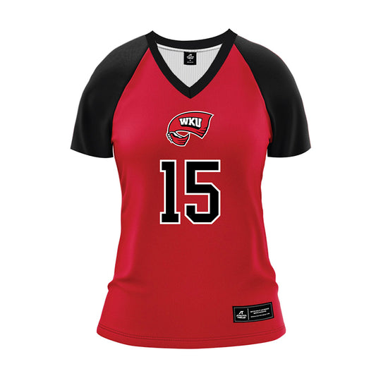 Western Kentucky - NCAA Women's Volleyball : Abby Schaefer - Red Volleyball Jersey-0