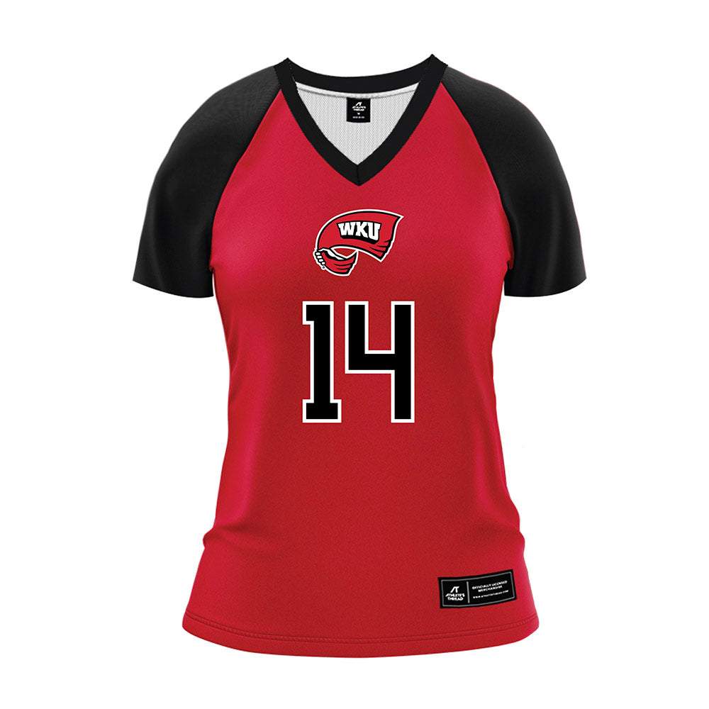 Western Kentucky - NCAA Women's Volleyball : Callie Bauer - Red Volleyball Jersey-0
