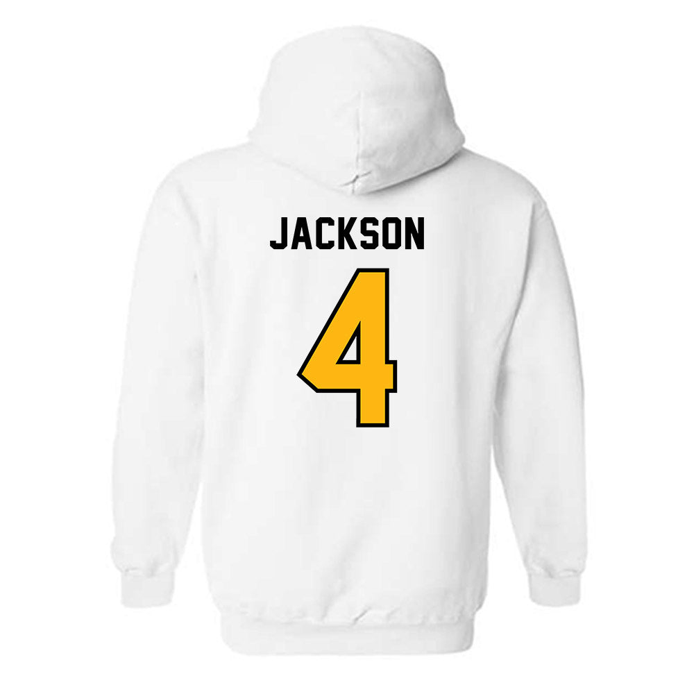 Adelphi - NCAA Men's Basketball : Mason Jackson - Classic Shersey Hooded Sweatshirt-1
