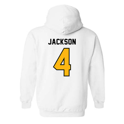 Adelphi - NCAA Men's Basketball : Mason Jackson - Classic Shersey Hooded Sweatshirt-1