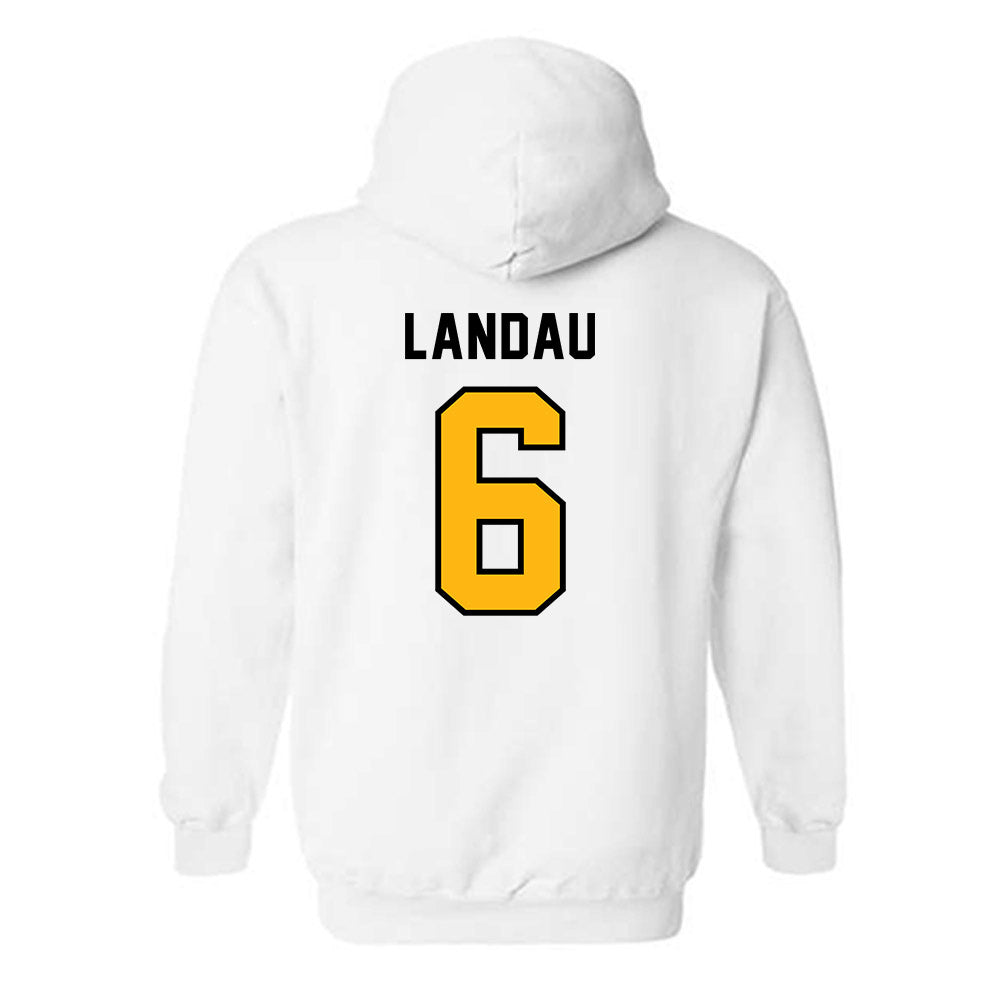 Adelphi - NCAA Men's Soccer : Arik Landau - Classic Shersey Hooded Sweatshirt-1