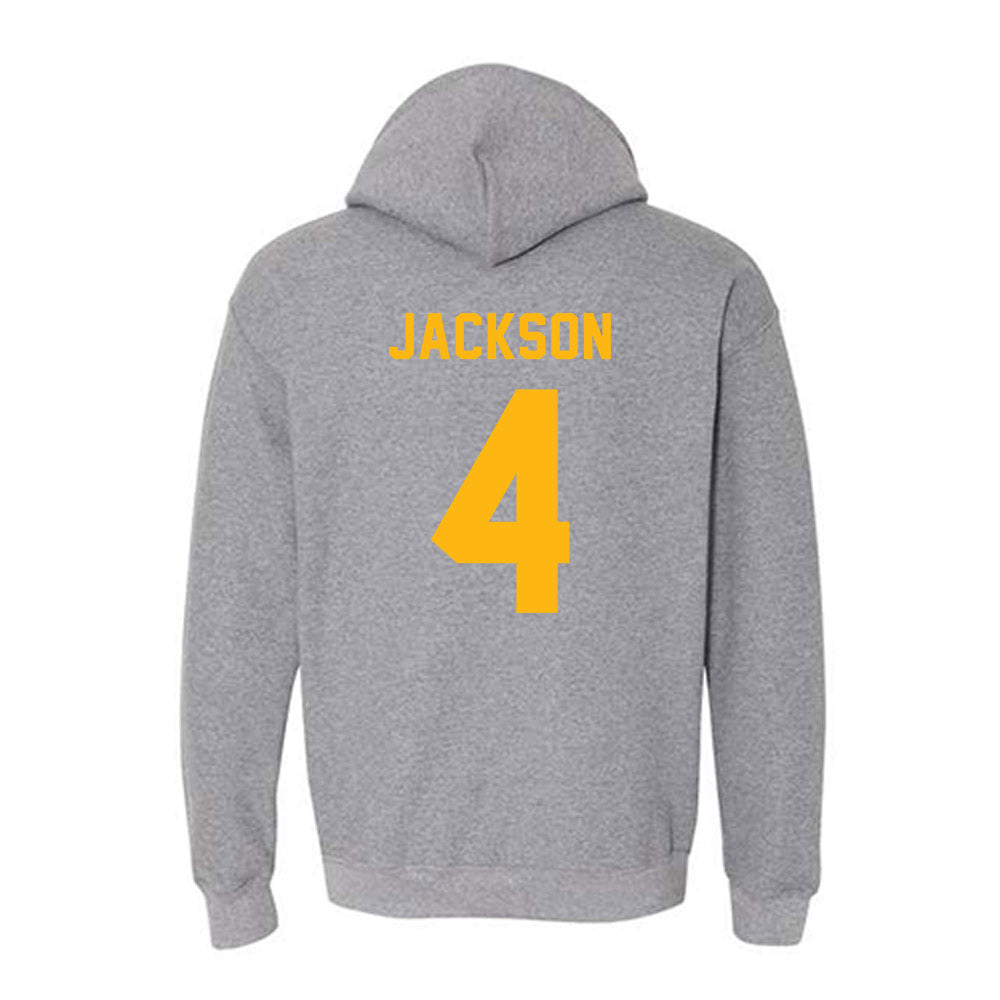 Adelphi - NCAA Men's Basketball : Mason Jackson - Classic Shersey Hooded Sweatshirt-1