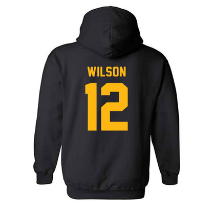 Adelphi - NCAA Men's Basketball : Carter Wilson - Classic Shersey Hooded Sweatshirt-1