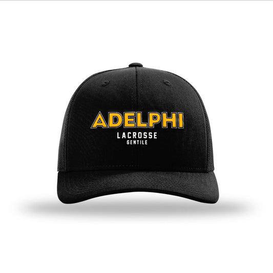 Adelphi - NCAA Men's Lacrosse : Tommy Gentile - Snapback Trucker Hat-0