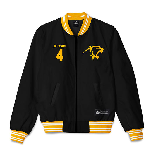 Adelphi - NCAA Men's Basketball : Mason Jackson - Bomber Jacket-0