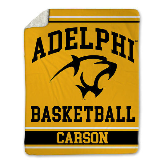 Adelphi - NCAA Men's Basketball : London Carson - Blanket-0