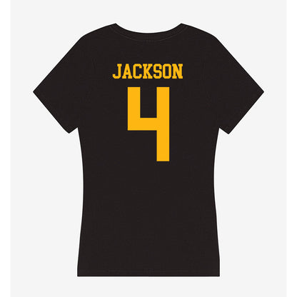 Adelphi - NCAA Men's Basketball : Mason Jackson - Classic Shersey Women's V-Neck T-Shirt-1